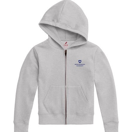League Youth Hooded Zip Up Gray