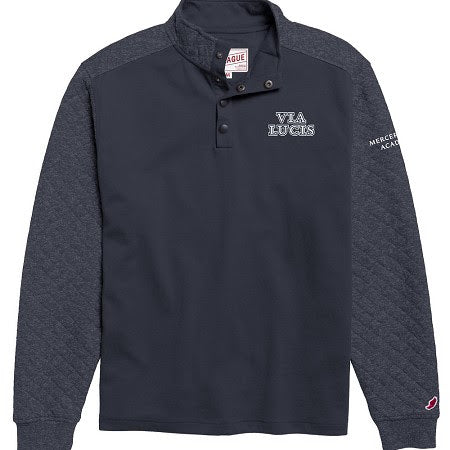 Vault Via Lucis Quilted 1/4 Snap Navy