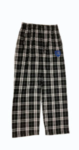 Flannel Pants in Black/White Plaid