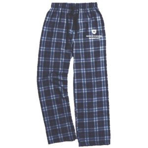 Flannel Pants in Navy Plaid